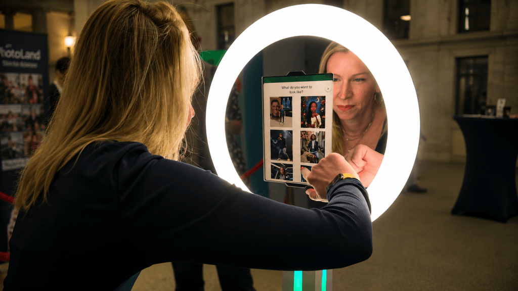 AI video booth Lisbon