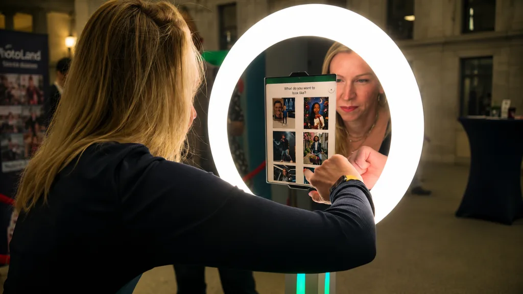 AI video booth Lisbon