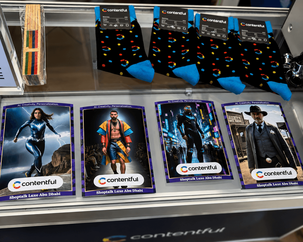 AI Photo Booth activation for Contentful at Shoptalk Luxe Abu Dhabi