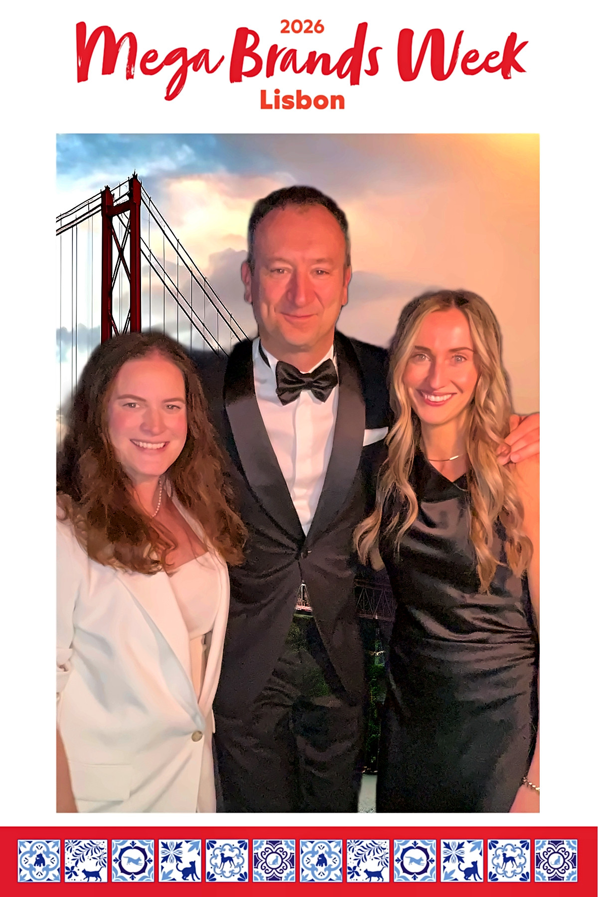 Photo strip from a corporate event in Lisbon
